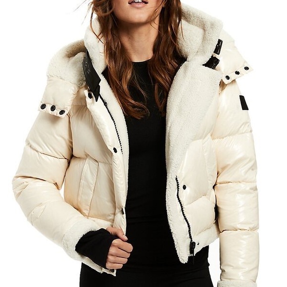 SAM. Jackets & Blazers - Sam. Ryan Shearling-Trim Puffer Down Jacket - NWT